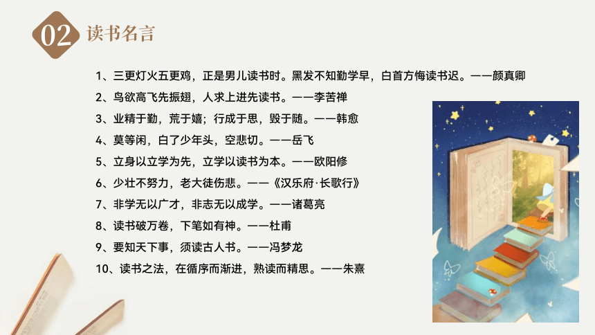 小学生主题班会通用版书途同归——我读书 我快乐 课件(共20张PPT)