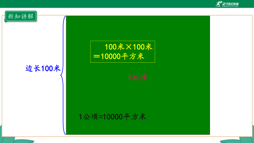 新人教版4年级上册 2.1 公顷的认识课件（29张PPT）