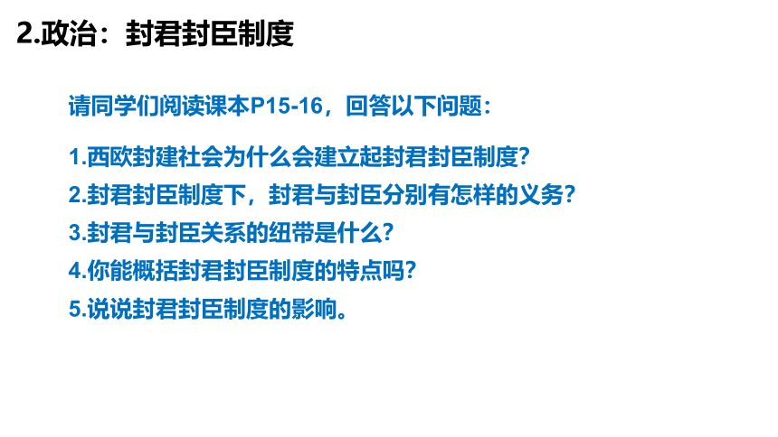 历史统编版（2019）必修中外历史纲要下第3课中古时期的欧洲课件（共42张ppt）