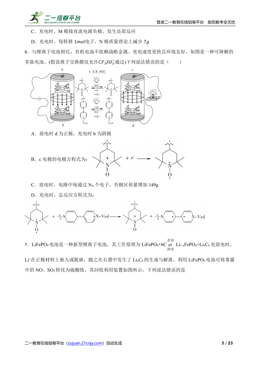 高考化学第一轮复习：电极反应和电池反应方程式