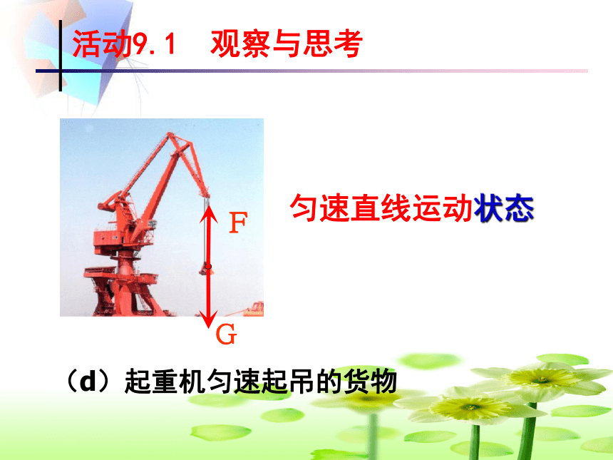 9.1二力平衡 课件(共23张PPT)苏科版八年级下册物理