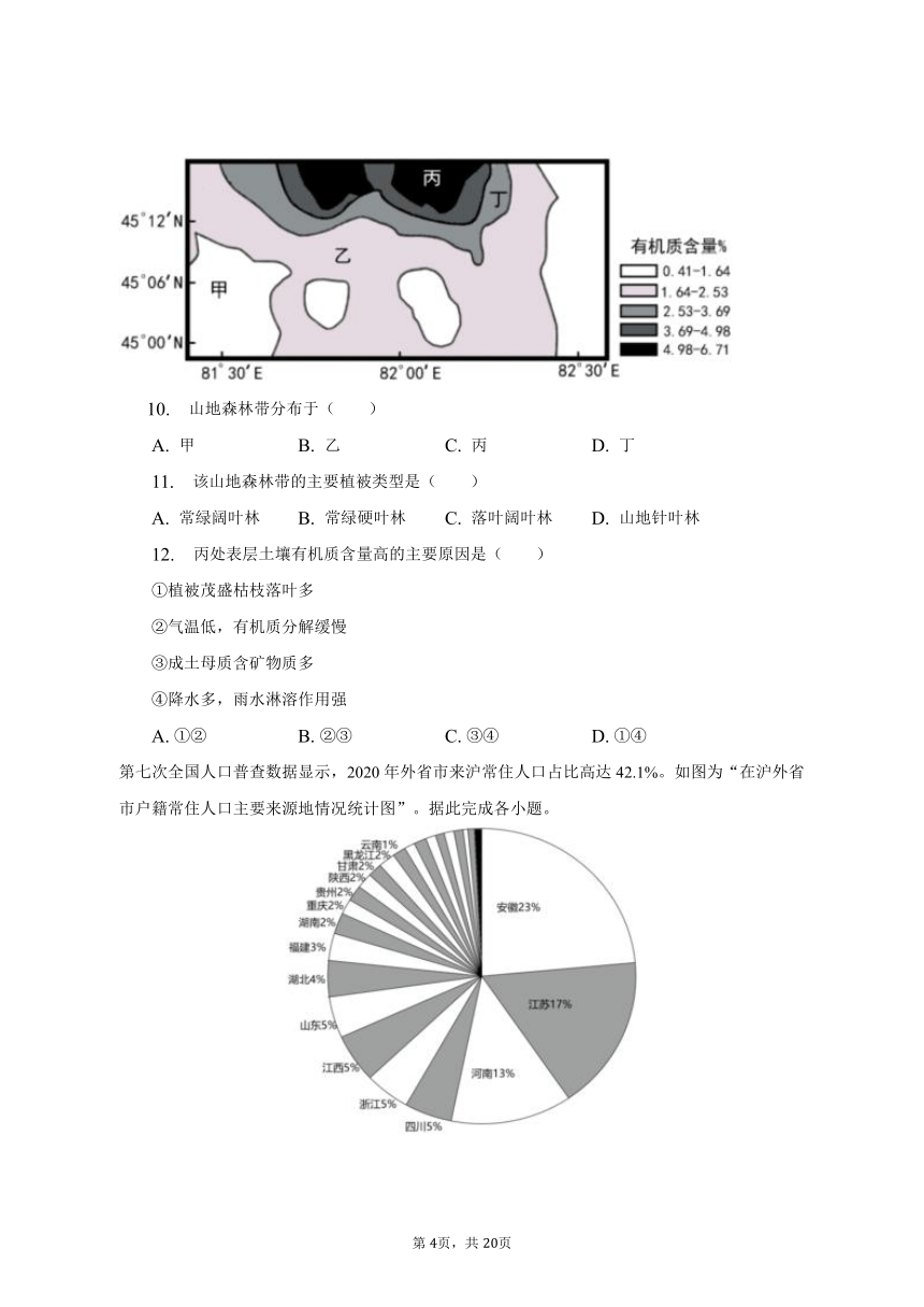 2022-2023学年江苏省南通市海安市高二（下）期末地理试卷（含解析）