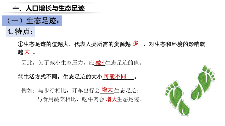 生物人教版（2019）选择性必修2 4.1人类活动对生态环境的影响课件（共39张ppt）