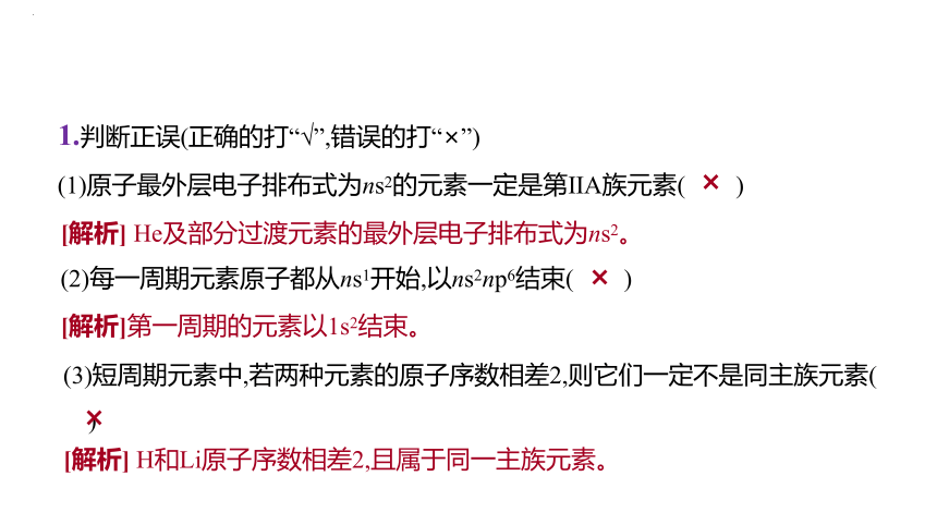 2024届高中化学一轮复习课件：元素周期表　元素周期律(共54张PPT)