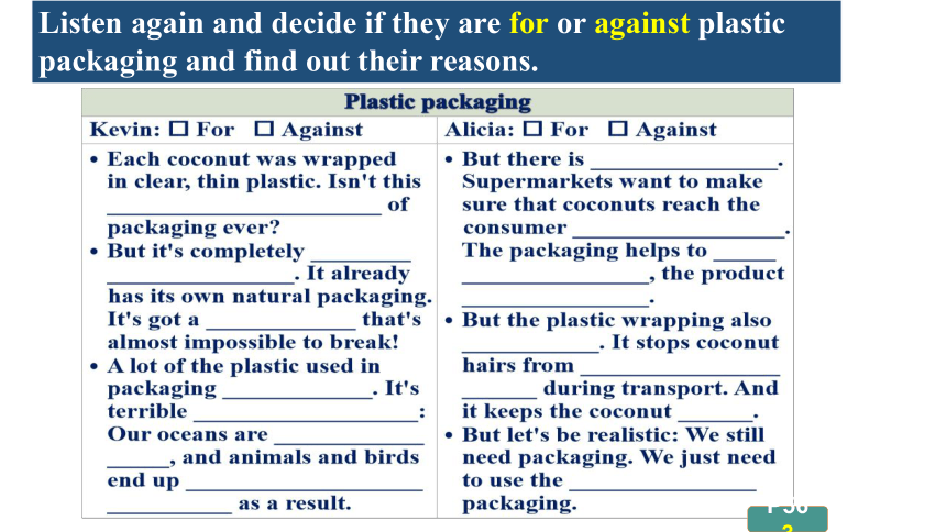 北师大版（2019）选择性必修 第一册Unit 3 Conservation Lesson 2 War On Plastic Packets课件（共22张ppt 无音频）