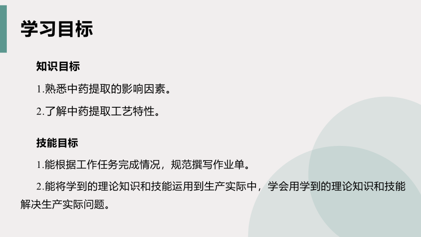 5.1中药提取基础知识 课件(共22张PPT)-《中药提取物生产技术》同步教学（劳动版）