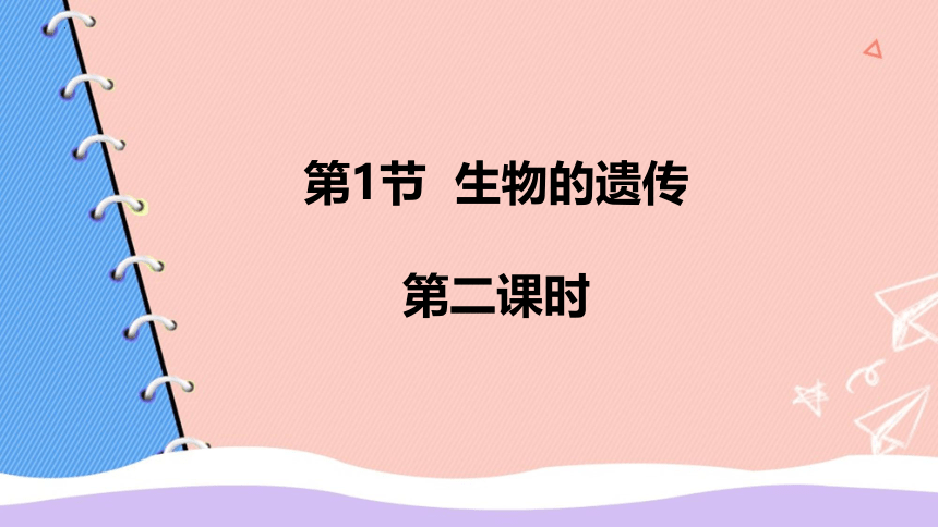 7.22.1生物的遗传第二课时课件(共25张PPT)2022--2023学年苏科版生物八年级下册