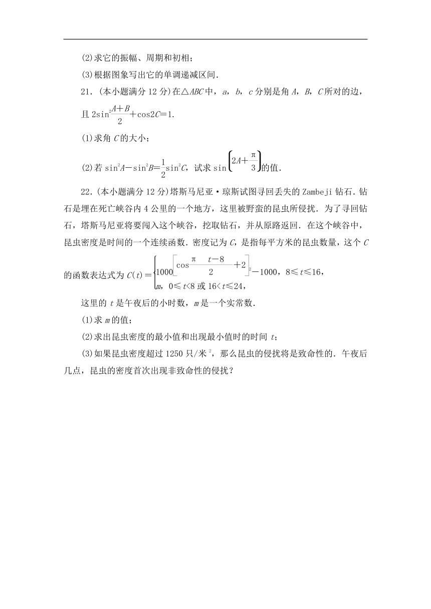 2023-2024学年人教A版数学必修第一册同步测试 第五章 三角函数  单元质量测评（解析版）