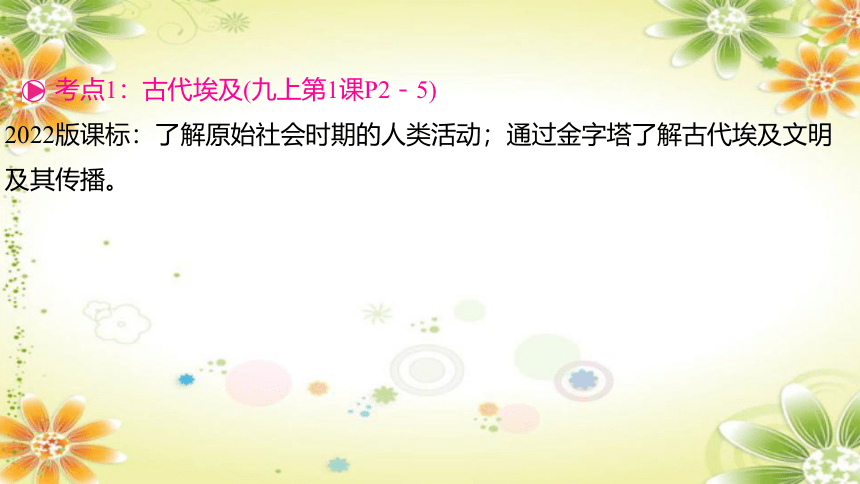 2024年中考历史课件（宁夏专用）世界古代史第一单元　古代亚非文明 课件(共24张PPT)