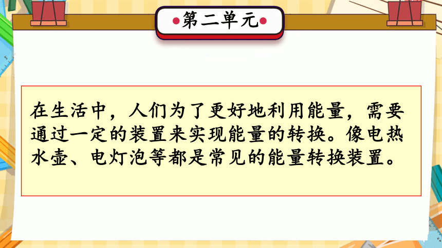 第2单元 无处不在的能量（复习课件）-(共24张PPT)2023-2024学年六年级科学上册期末核心考点集训（冀人版）