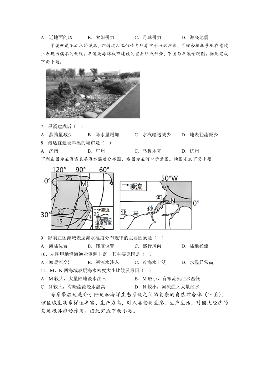 山东省邹平市重点中学2023-2024学年高一上学期第二次月考地理试题（含答案解析）