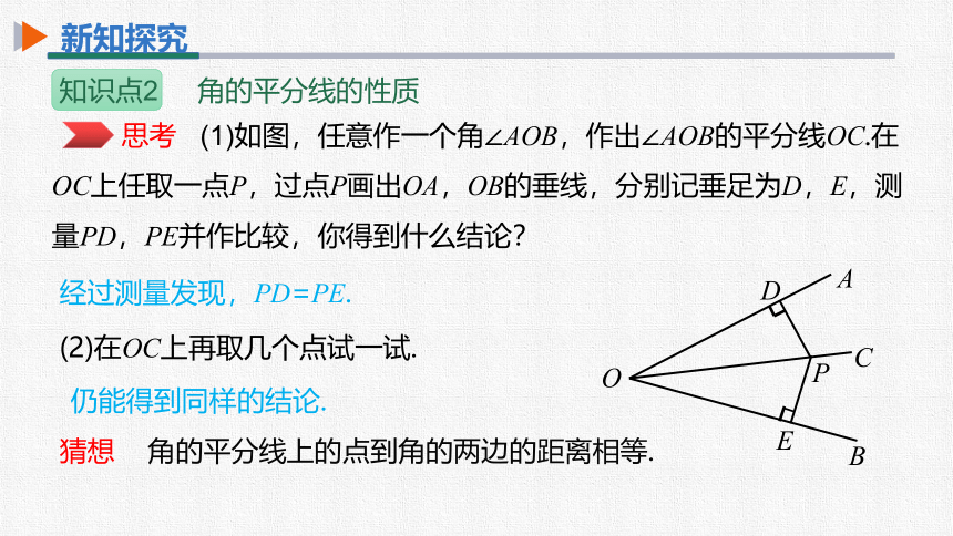 人教版 八年级数学上册 12.3 第1课时 角的平分线的性质 同步课件（31张PPT）