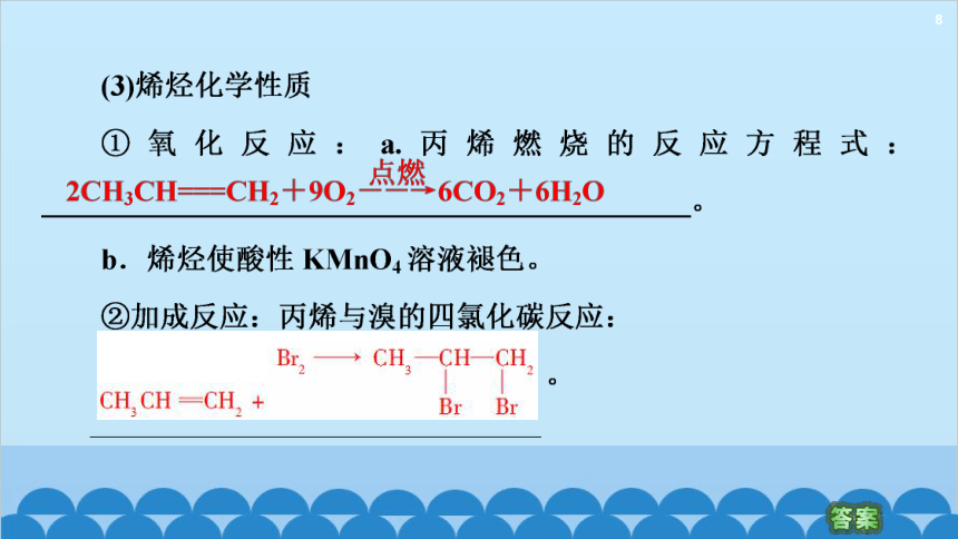 2.2.1烯烃 课件(共55张PPT)化学人教版（2019）选择性必修第三册