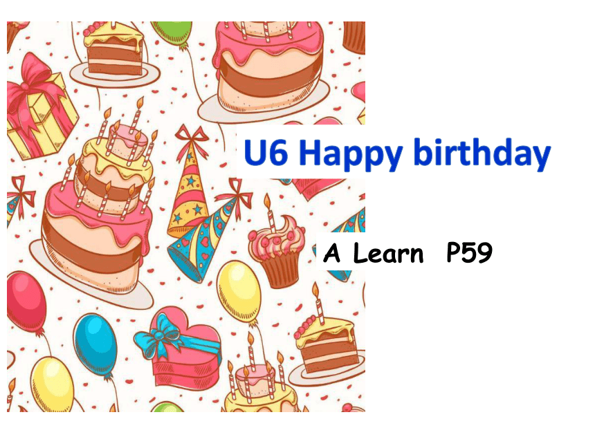 Unit 6 Happy birthday!  Part A  Let's  Learn课件（共21张PPT）