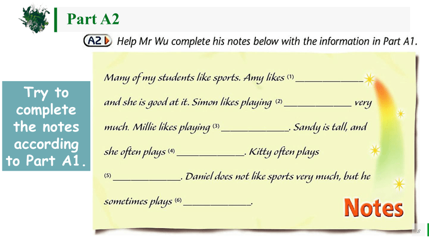 Unit 2 Let’s play sports!  Integrated skills课件-牛津译林版七年级上册