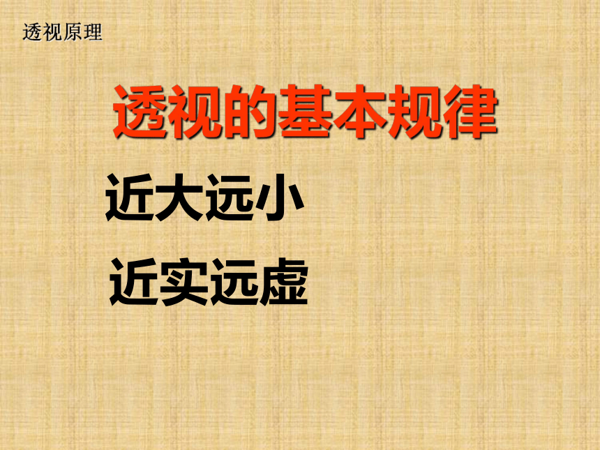 冀美版初中美术七年级下册  5.探索焦点透视   课件(共14张PPT)