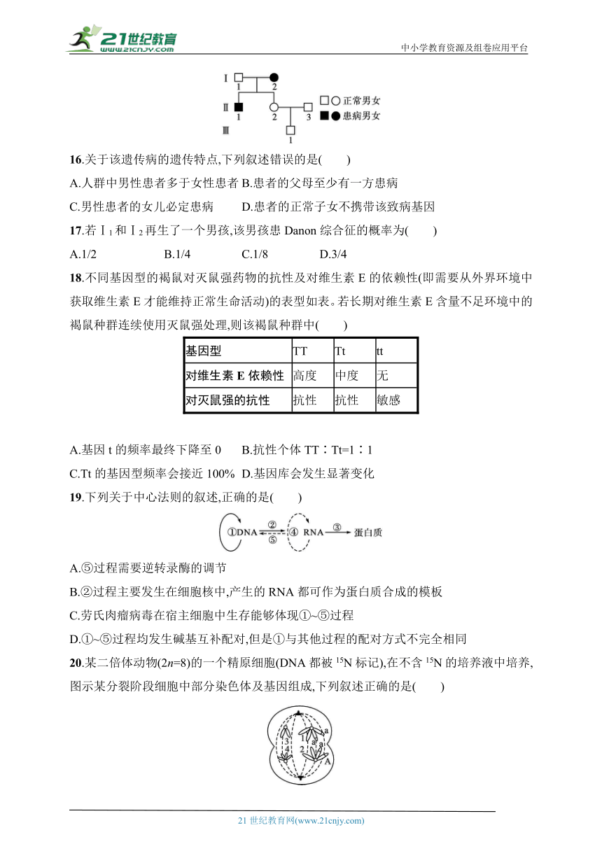 2024普通高中学业水平考试生物模拟卷1(含解析）