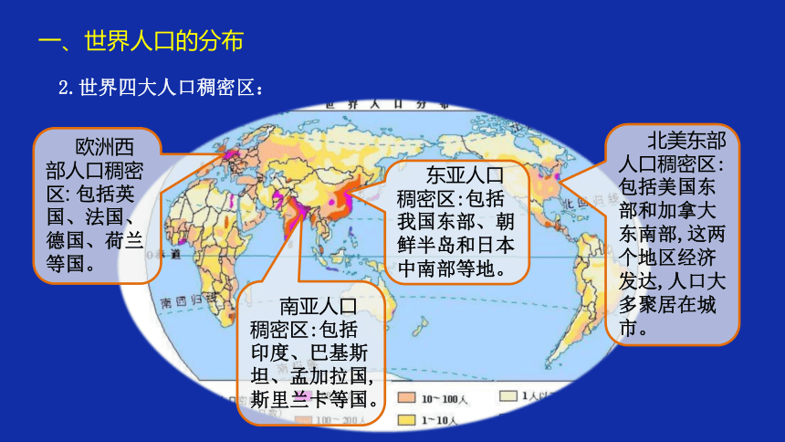 人教版（2019）高中地理必修二1.1人口分布课件(共44张PPT)