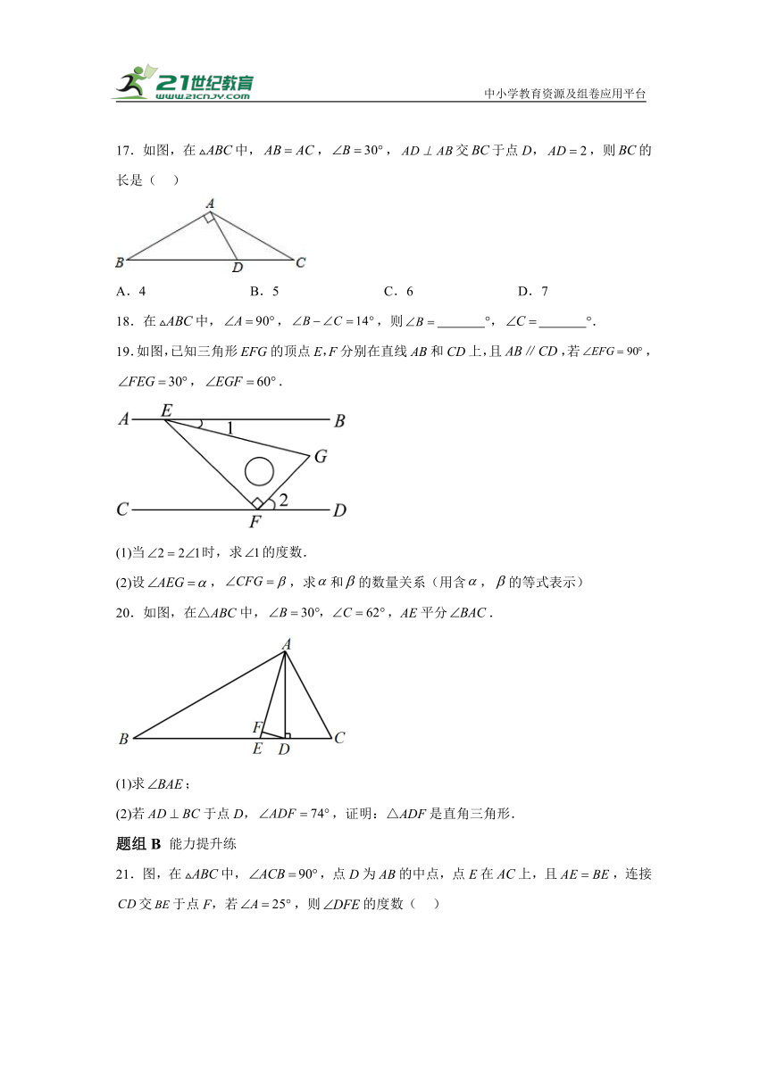 2.6 直角三角形 同步讲练（含解析）