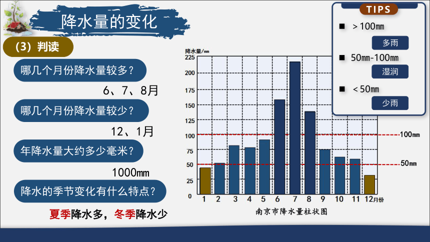 3.3降水的变化与分布 课件（共21张PPT）人教版七年级上册地理