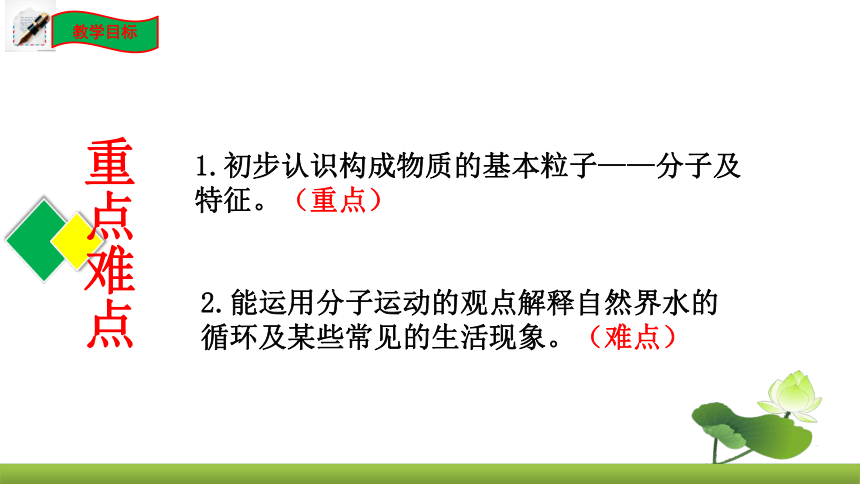 鲁教版化学九上同步课件：2.1 运动的水分子第1课时   水的三态变化及水的天然循环（共20张PPT）