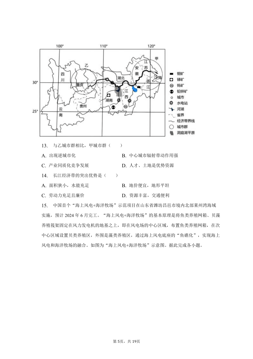 2022-2023学年贵州省贵阳市三新改革联盟校高二（下）期末地理试卷（含解析）