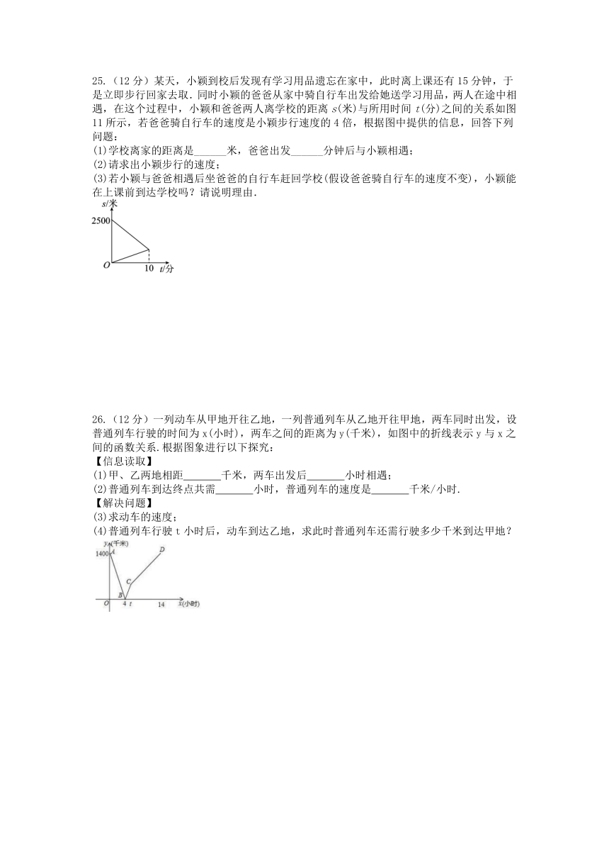 2023-2024学年苏科版八年级数学 6.1函数 周末提优训练（含答案）