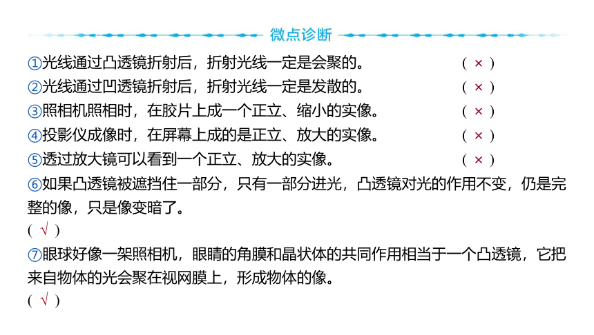 2024年河北省中考物理一轮复习第3讲 透镜及其应用课件（32张PPT)