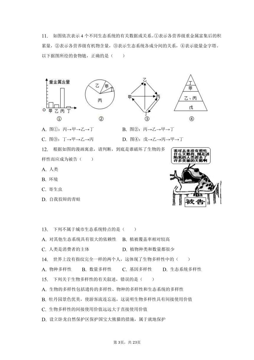 2022-2023学年山东省菏泽市定陶区八年级（下）期末生物试卷（含解析）