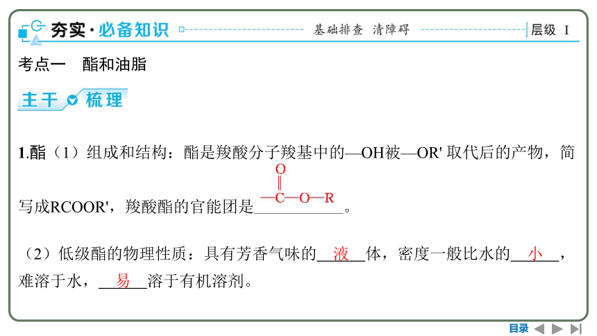 2024高考一轮复习  第九章  有机化学基础 第四节　羧酸衍生物（86张PPT）