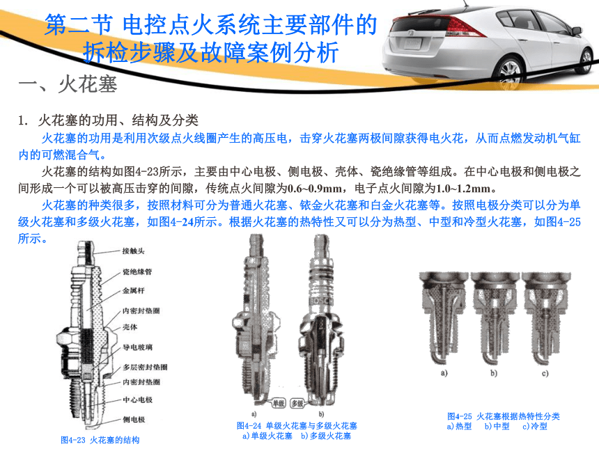 4.2电控点火系统主要部件的拆检步骤及故障案例分析 课件(共29张PPT)-《汽车发动机电控系统原理与维修》同步教学（铁道版）