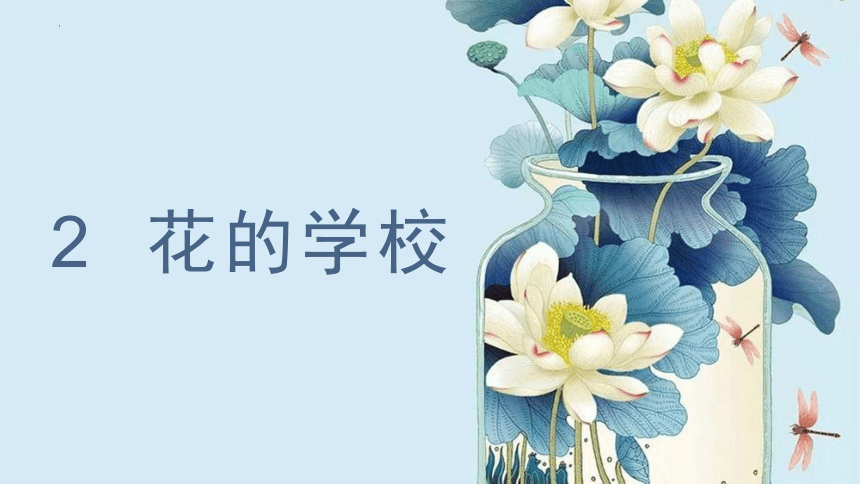 2.《花的学校》课件(共15张PPT)