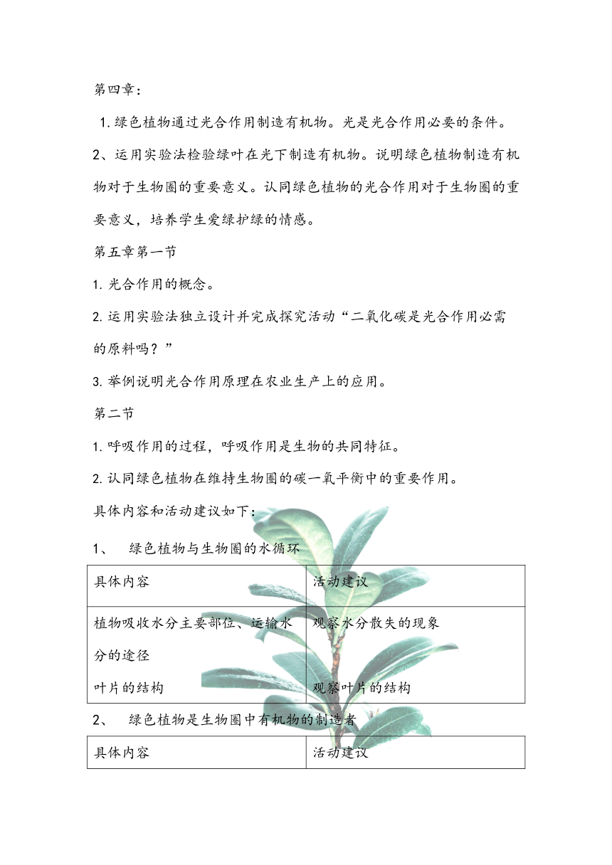 第三单元生物圈中的绿色植物作业设计 （含答案）人教版生物七年级上册
