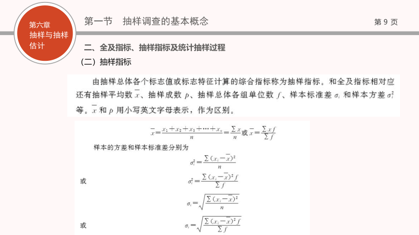 06第六章   抽样与抽样估计 课件(共118张PPT)- 《现代统计学》同步教学（西工大版）