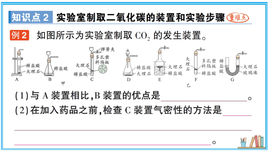 【同步作业】第6单元 课题2 二氧化碳制取的研究（课件版）