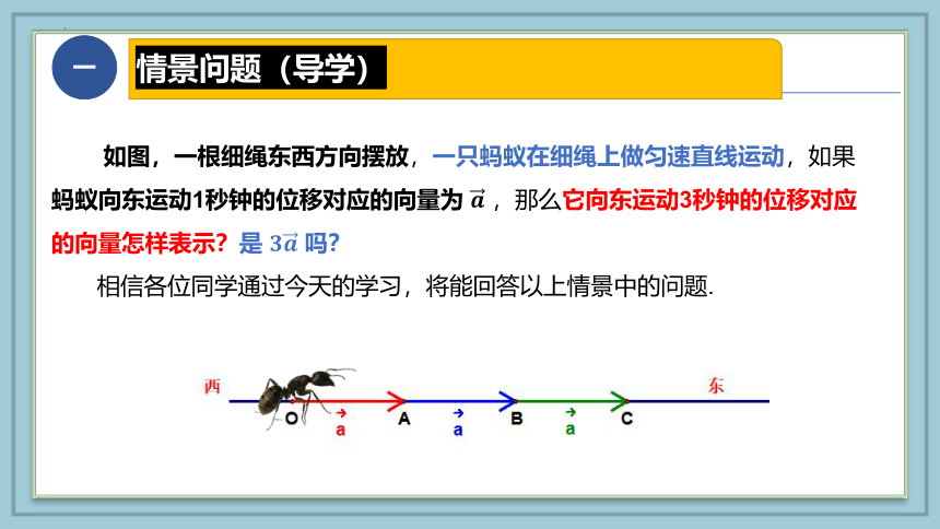 数学人教A版（2019）必修第二册6.2.3向量的数乘运算 课件（共19张ppt）