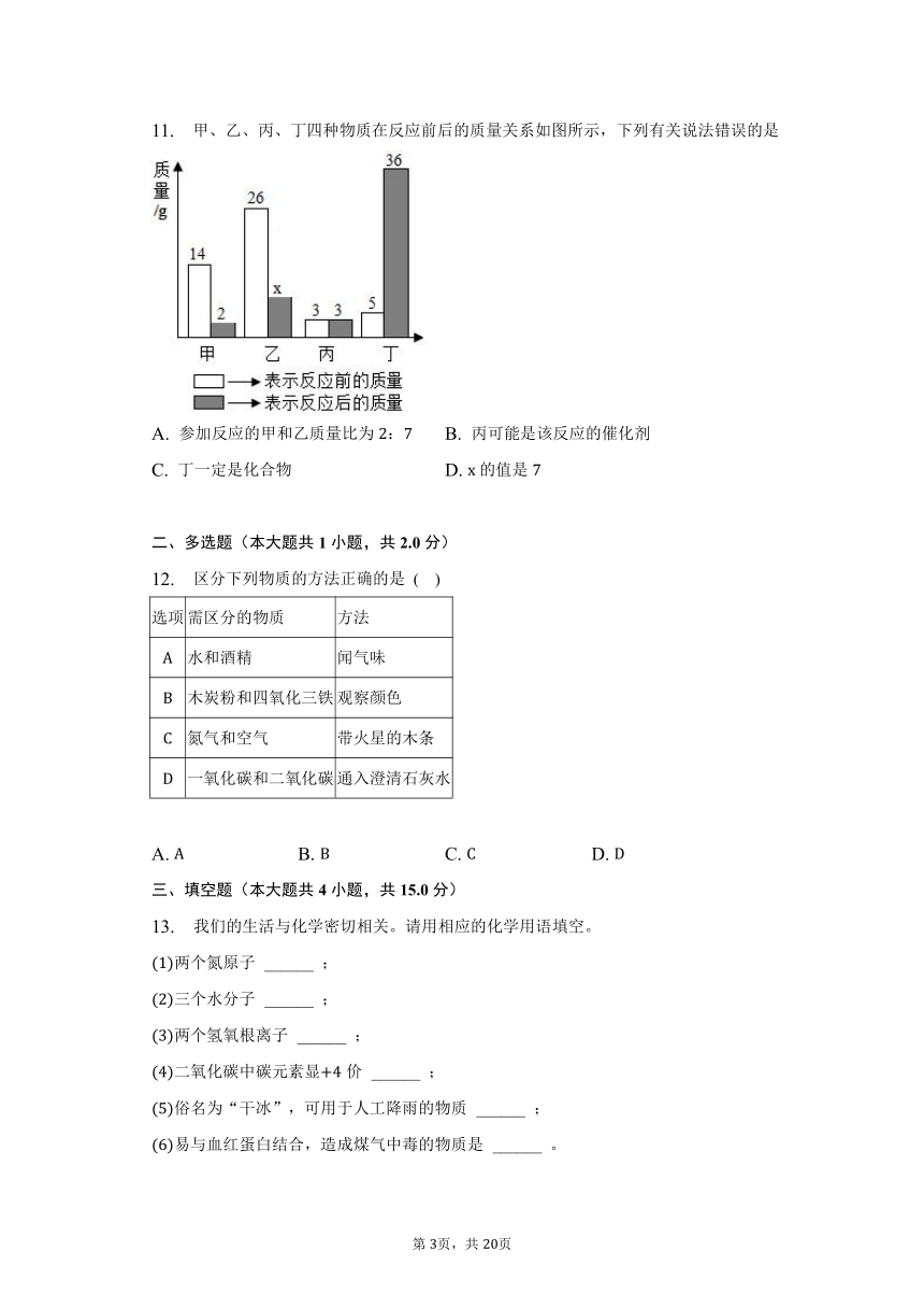 2022-2023学年黑龙江省绥化市明水县八年级（下）期末化学试卷（含解析）