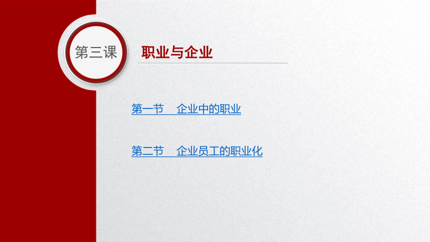 第三课 职业与企业 课件(共59张PPT）-中职《职业道德与职业指导》同步教学（劳动版）