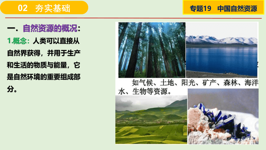 课件19 中国自然资源-2024年高考区域地理总复习（全国通用）（49张）