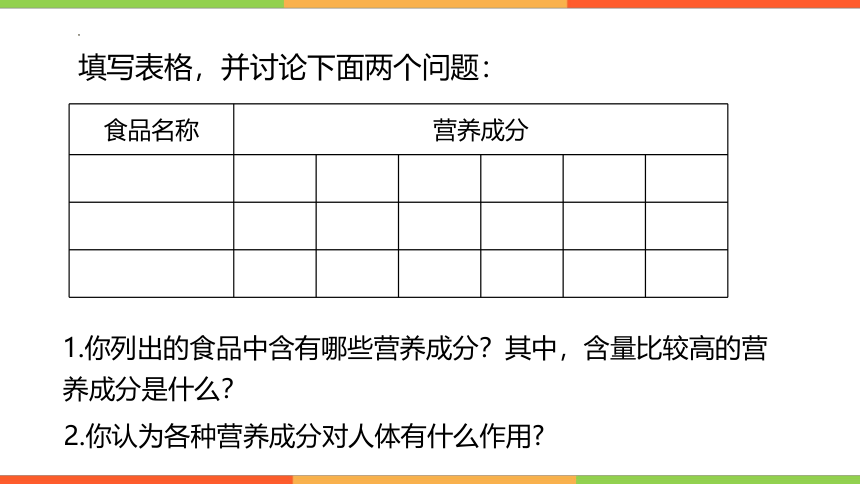 3.1.1食物的营养成分课件(共29张PPT)2022-2023学年济南版生物七年级下册