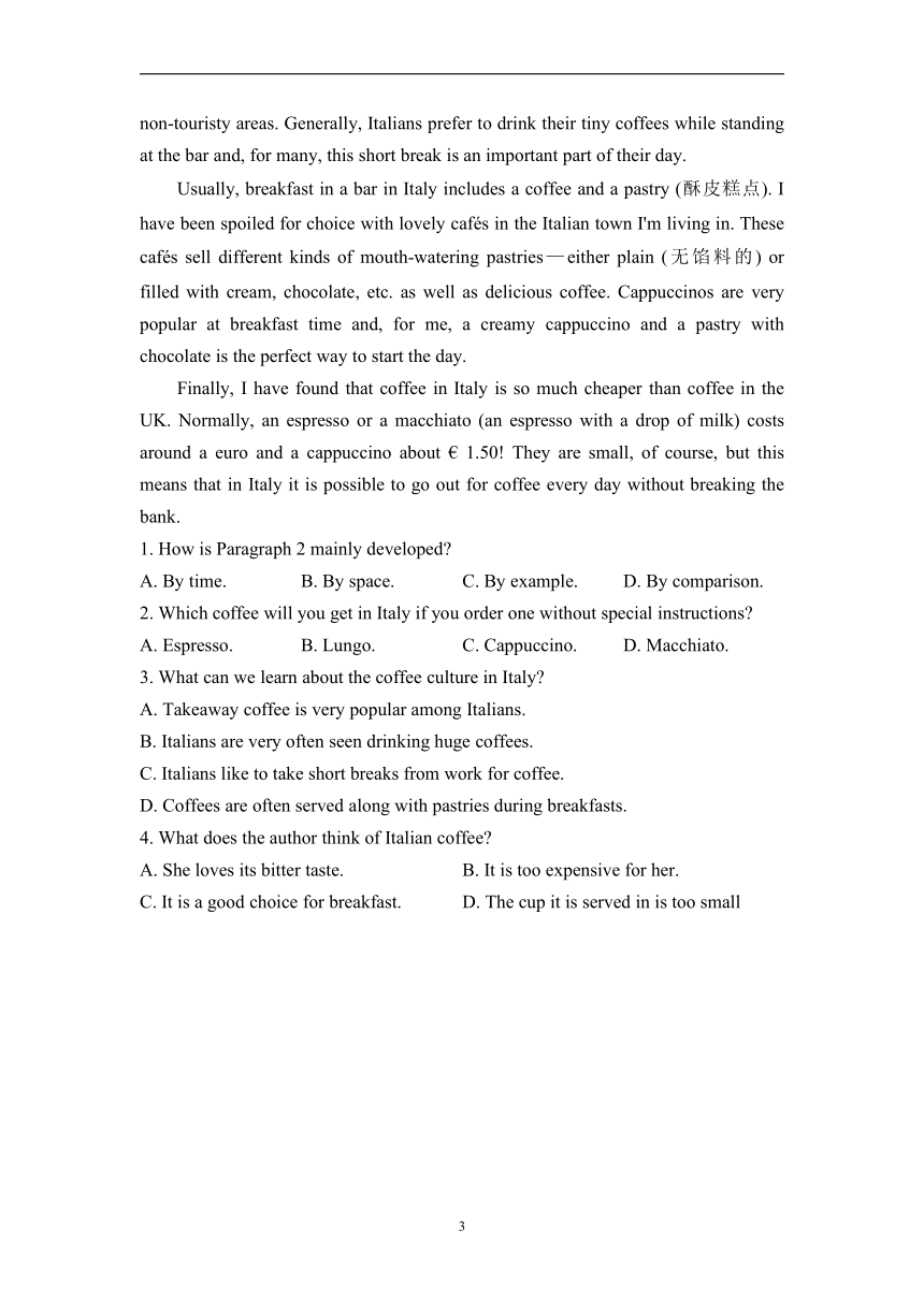 外研版（2019）必修 第二册Unit 1 Food for thought Developing Ideas课时分层练（含答案）