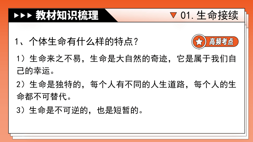 专题04《生命的思考》全国版道法2024年中考一轮复习课件【课件研究所】