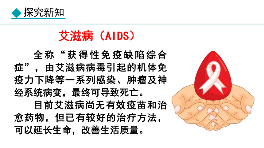2.6.3艾滋病的发生与流行课件（18张PPT)冀少版七年级下册
