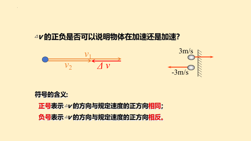 1.4 速度变化快慢的描述-加速度 课件(共18张PPT)-2023-2024学年高一上学期物理人教版（2019）必修第一册