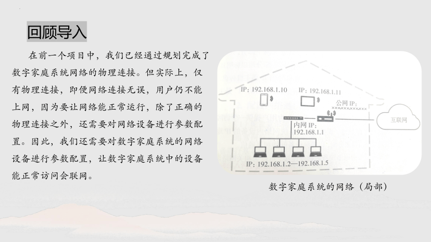 项目六 配置并测试数字家庭系统网络-组建小型信息系统网络(二)-高中信息技术（沪科版2019必修2）(共16张PPT)