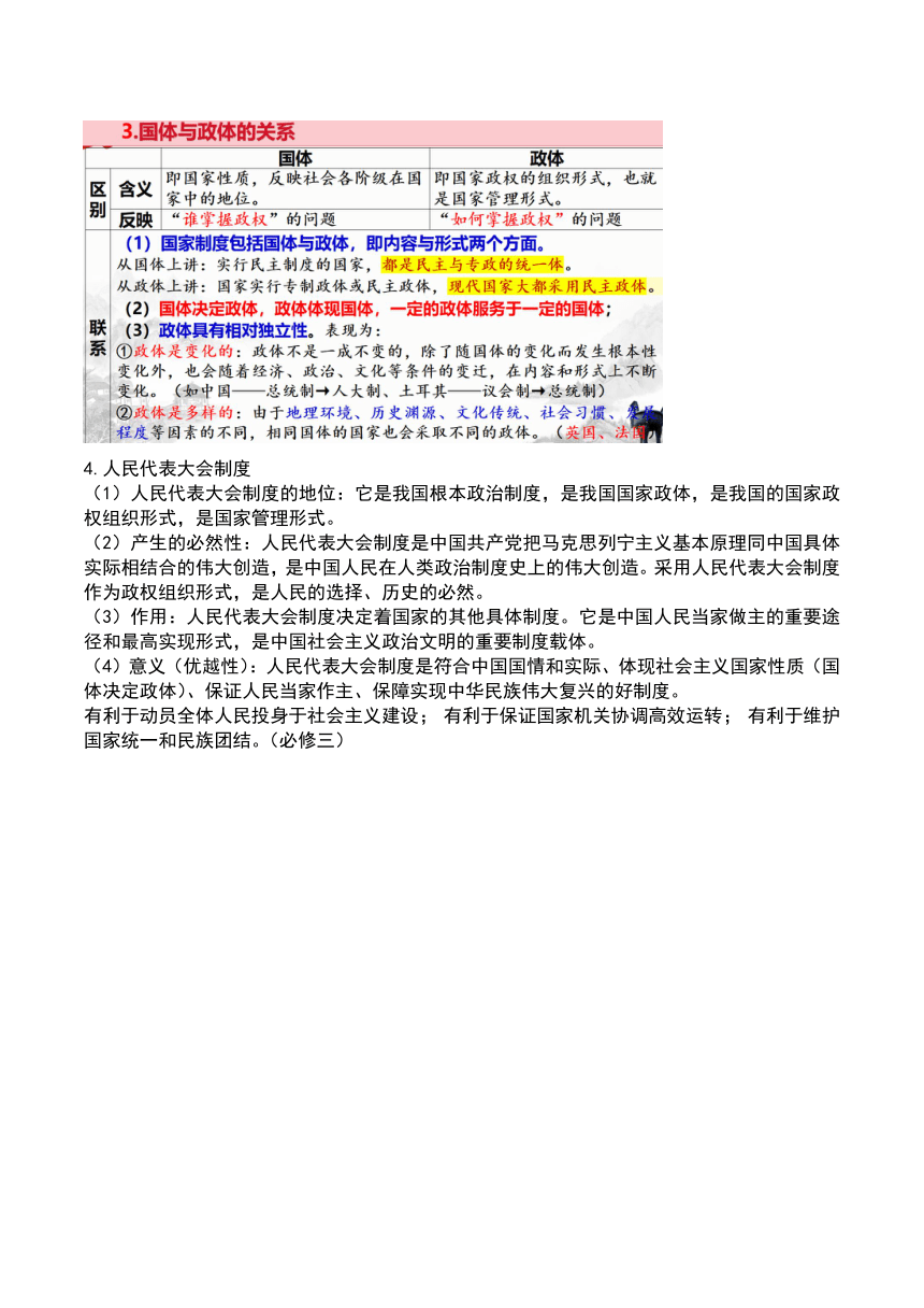 第一单元 各具特色的国家  学案-2023-2024学年高中政治统编版选择性必修一.pptx