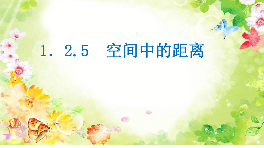 1.2.5空间中的距离 课件（共22张PPT）