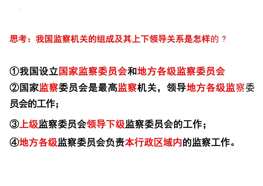 6.4 国家监察机关 课件（30张PPT）