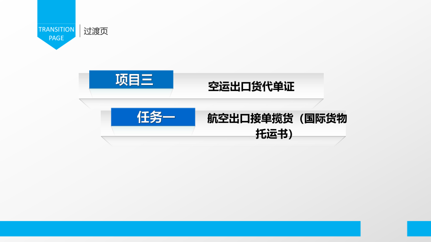 3.1航空出口接单揽货（国际货物托运书）课件(共36张PPT）-《物流单证制作》同步教学（电子工业版）