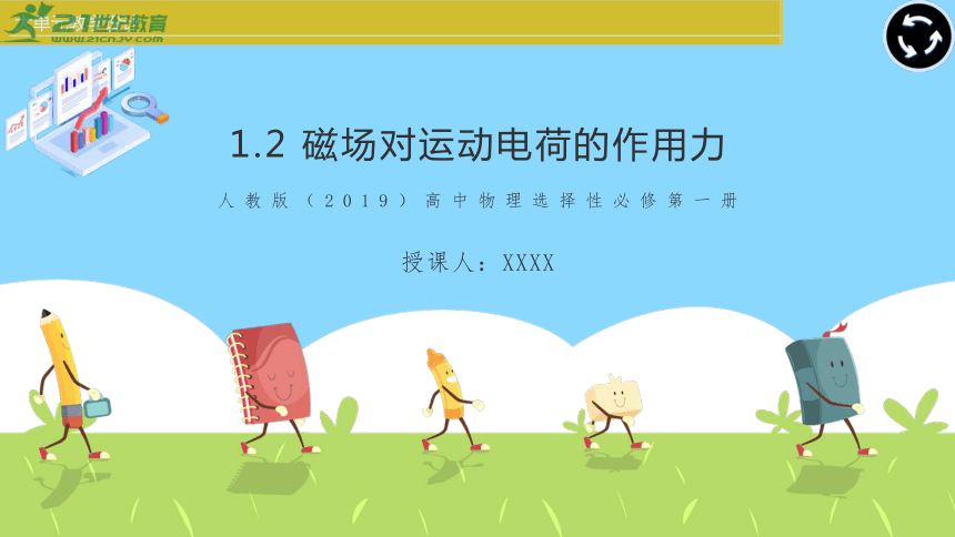 大单元教学1.2 磁场对运动电荷的作用力（2019人教版）课件